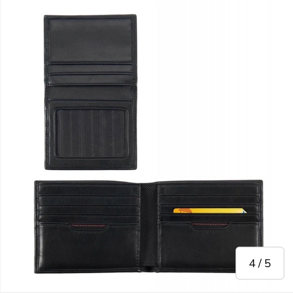 TUMI Men’s Delta RFID Global Removable Passcase ID Wallet Leather Black - Picture 3 of 16
